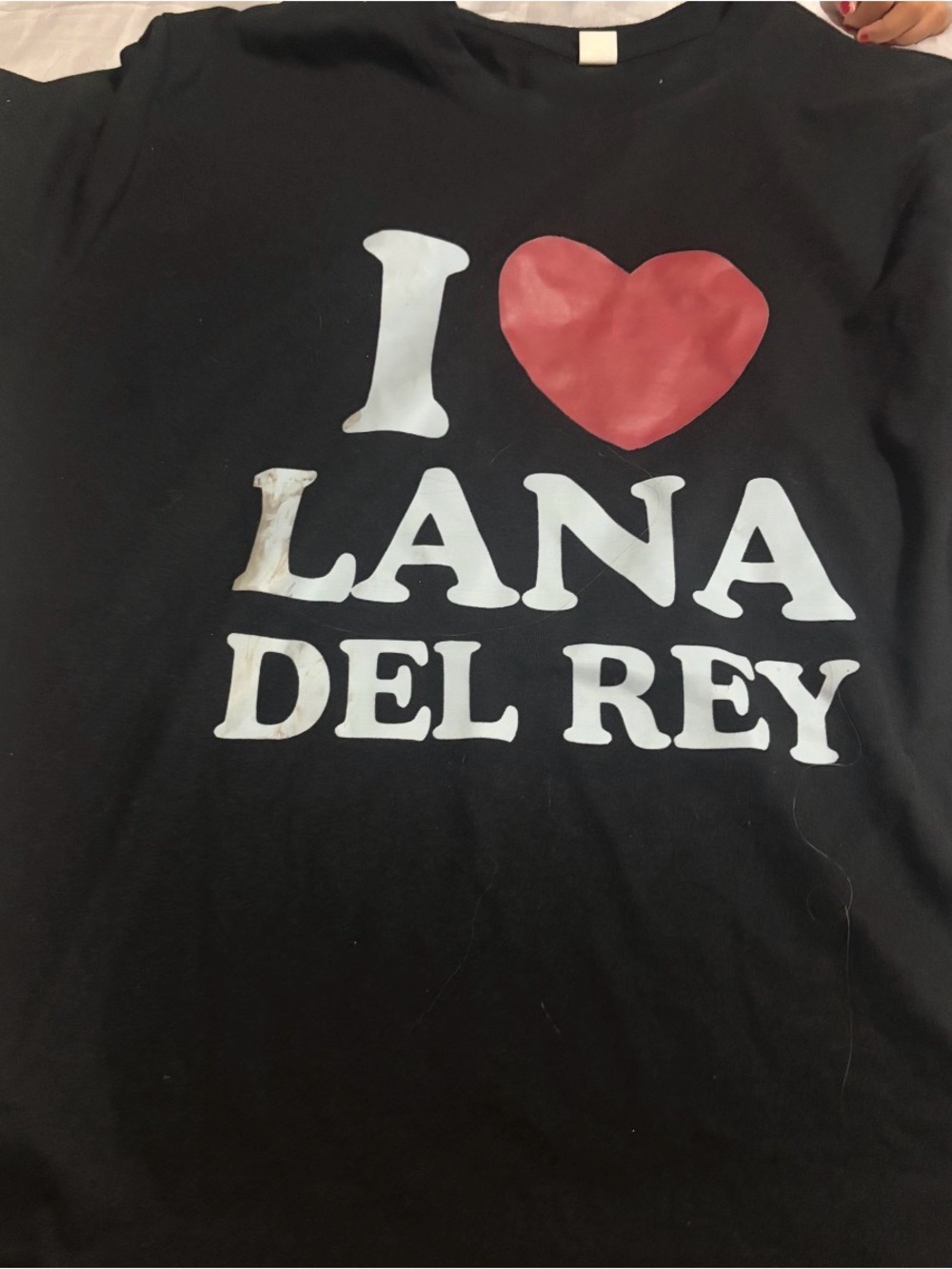 I ❤️ Lana Del Rey Graphic Tee - Black with Red Heart